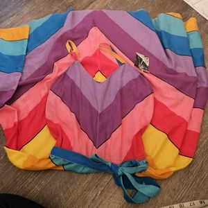 Good looks ltd vinatge striped color block dress